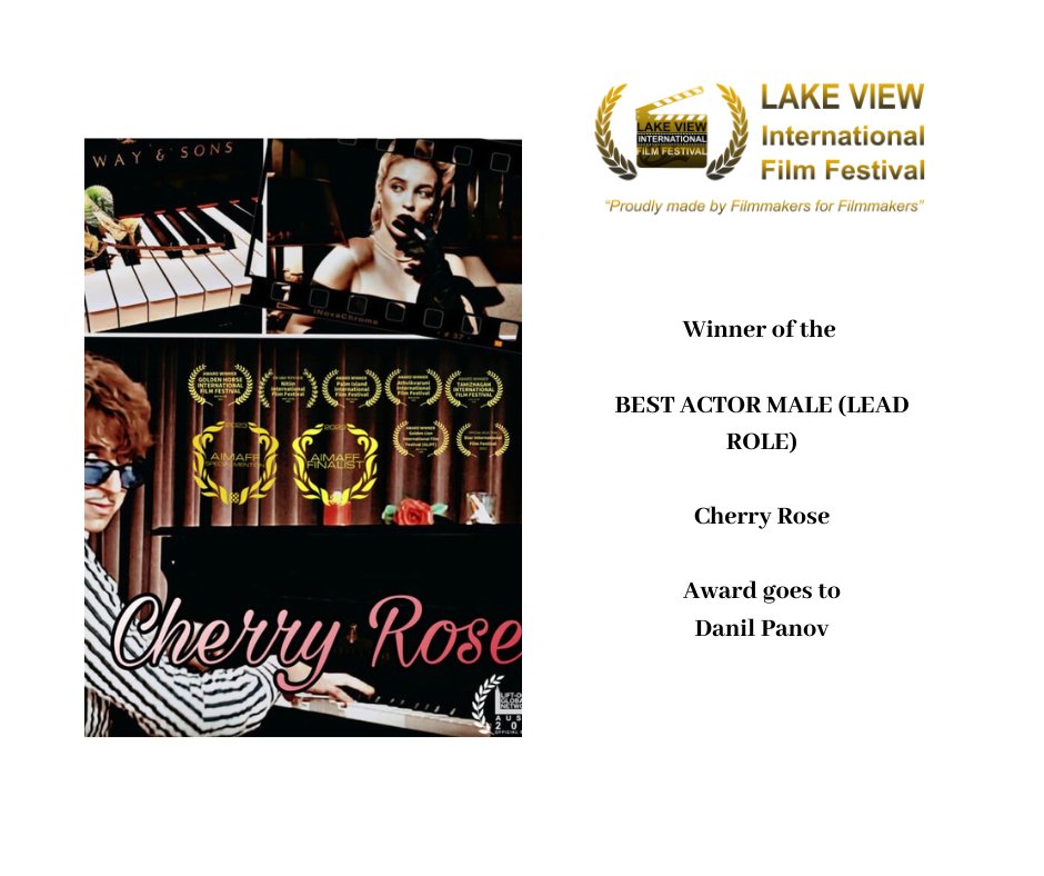 lviffest's tweet photo. BEST ACTOR MALE (LEAD ROLE)
Award goes to: Danil Panov
Cherry Rose https://t.co/89v8Dy8b1k