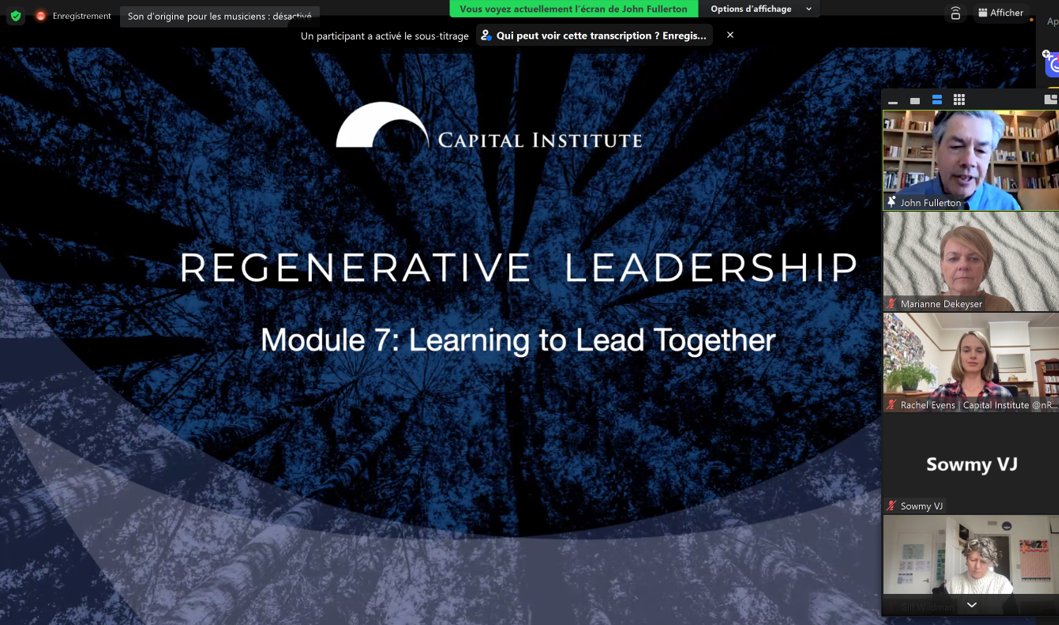 #capitalinstitute Today we are discussing #regenerativeleadership