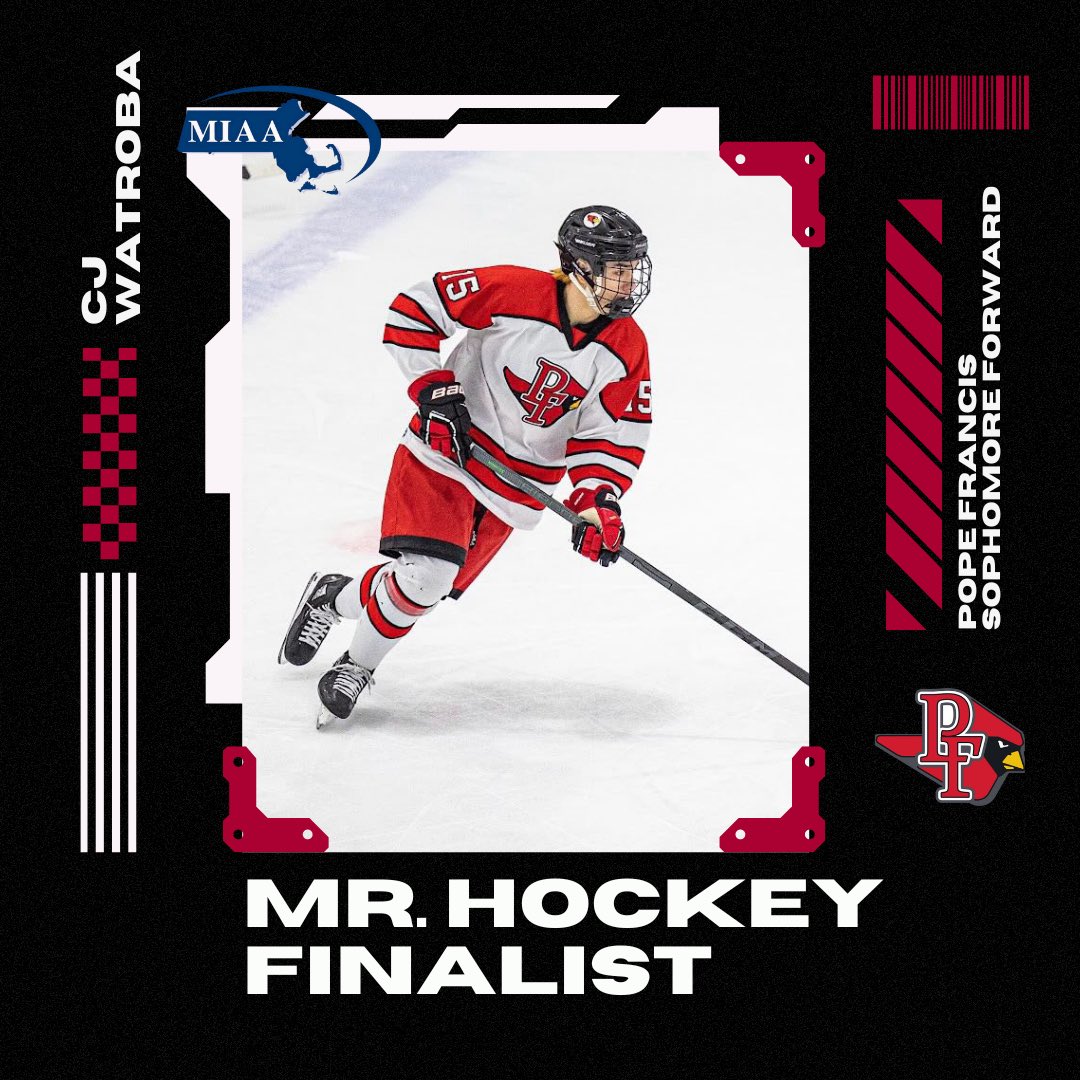 🔊 Time to kick off the week: the 6️⃣th of our 🔟 Finalists for the Mr. Hockey <a href="/MassNZ/">MassNZ</a> Award for 2022-23:

Introducing <a href="/popepuck/">Pope Francis Hockey</a> sophomore forward CJ Watroba!

🗓 Stay tuned next week for the next 4️⃣!#MassHSProud 

🏒 neutralzone.net/masshs-boys/20…

👤 neutralzone.net/mens/player/cj…