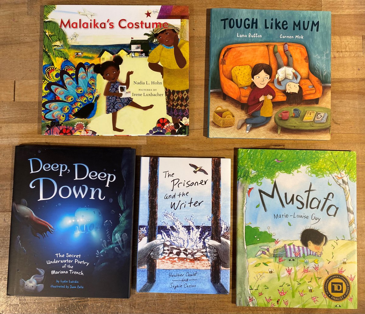 Our virtual <a href="/kidsbookcentre/">The CCBC</a> auction is still going on, with some amazing items still up for grabs, including Maya's Autographed Picks (from Babar Books)! This prize consists of 10 titles for young people. Check it out now and make a bid! ccbc.bidandraise.com #Auction #kidlit