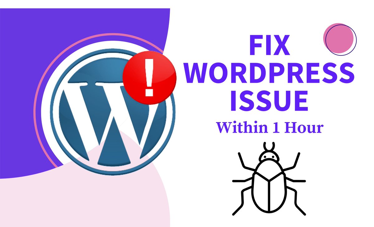 developerhazrat's tweet image. I will fix wordpress issue wordpress error within 1 hour
Learn more: fiverr.com/s/Vp8rzm
#fixwordpressissue #wordpresserror #wordpresshelp #wordpressbug #SoftwareDeveloper #TereBin #RVNL #Breakout #yrkkh