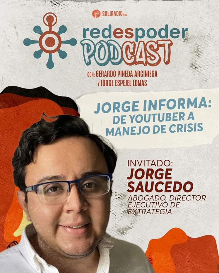 RedesPoder's tweet photo. Invitamos a @JorgeInformando, ex integrante de #Redespoder, abogado, especialista en comunicación y manejo de crisis para platicar sobre los inicios del proyecto, periodismo y política.
Acá el episodio completo: https://t.co/5WE52UPumz
Gracias a @SoliradioC por el apoyo https://t.co/C1iC2Yf6X2