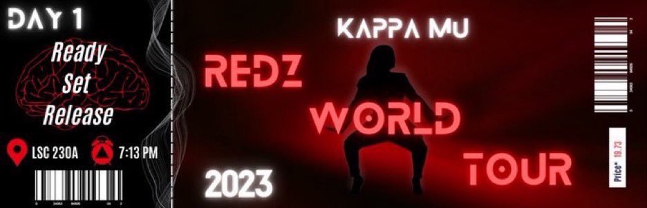 Our first Red World Tour program starts today with Ready Set Release in LSC 230A at 7:13pm!❤️‍🔥 
Business Professional attire is required!
