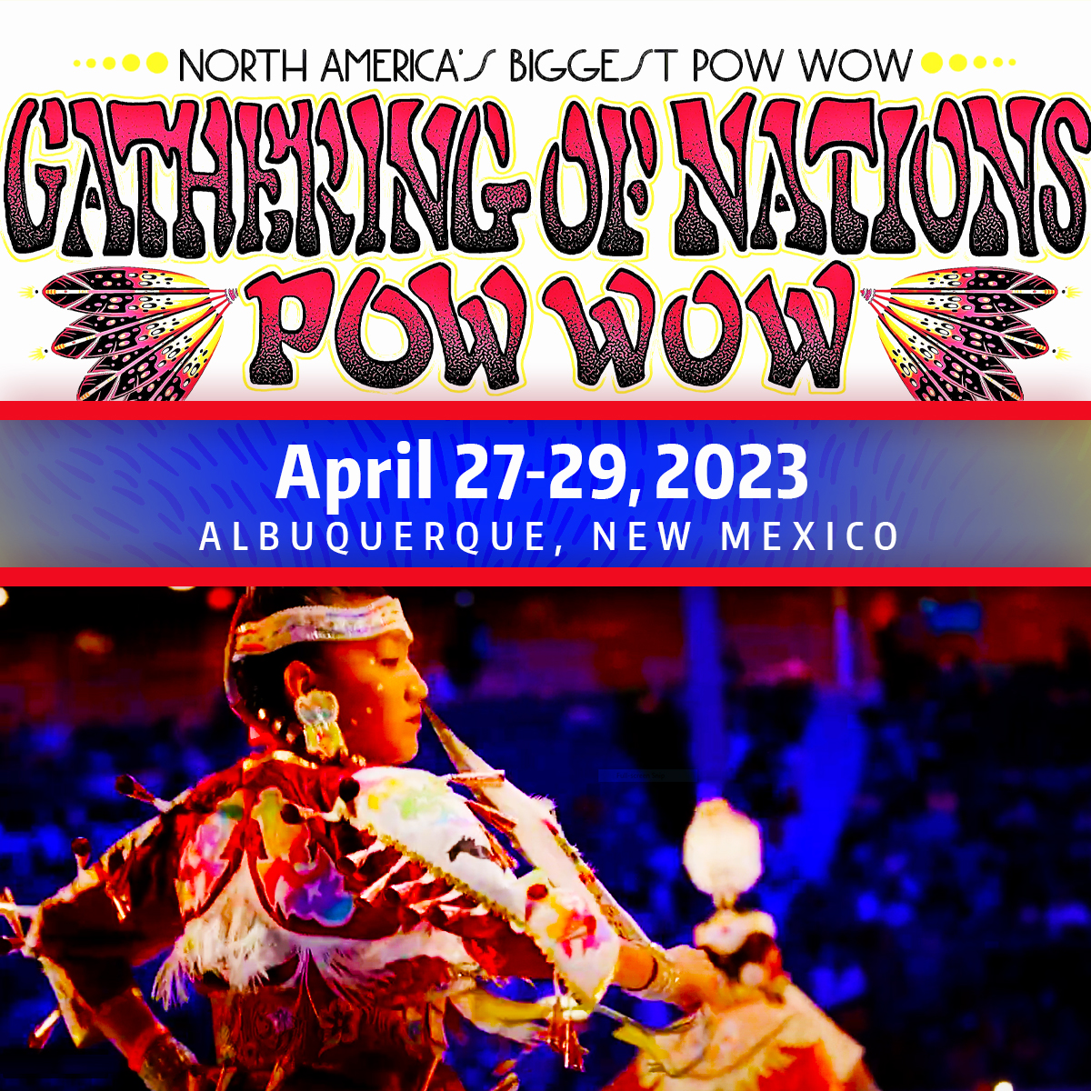 HIPRC's tweet photo. This week, we Honor & Celebrate All Native People, their incredible spirit & Pow Wow tradition! Learn about the 40th Gathering of Nations happening this week >> https://t.co/VQ6BoWtULF
#GatheringofNations #MissIndianWorld #Stage49 #Powwow #NativeAmerican #IndigenousPeoples https://t.co/SH2c4upDgD