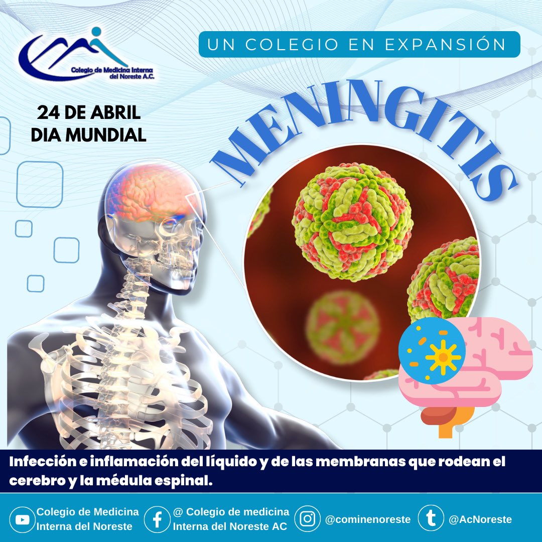 AcNoreste's tweet photo. La mayoría de los casos se deben a una infección viral. Pero también pueden causarla bacterias, parásitos y hongos.

#meningitis #medicinainterna #comine #enfermedadviral https://t.co/BmV5nwIE4H