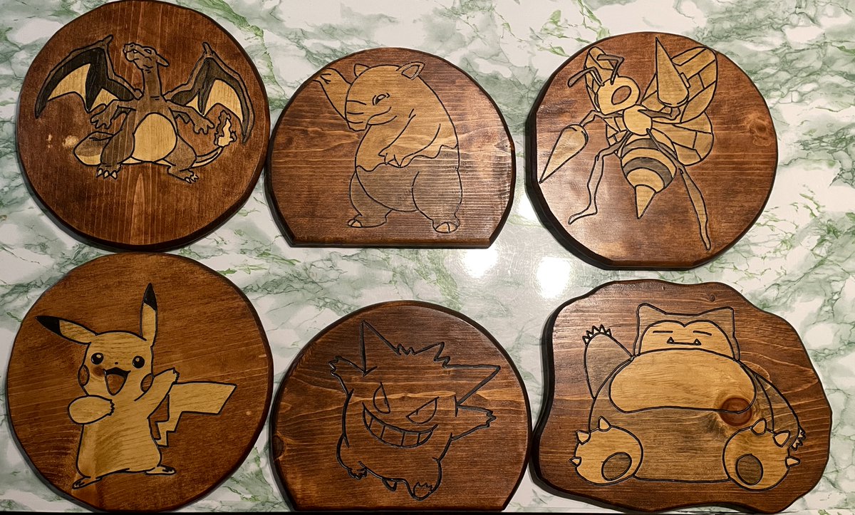 binkswoodgoods's tweet photo. ‼️GIVEAWAY ALERT‼️

CHOOSE YOUR CHARACTER!

You have a chance to pick any of the plaques pictured OR TELL ME WHAT TO MAKE!

You just have to:
✅ Follow @binkswoodgoods 
✅ Tag a friend
🔄Retweet

@xBugZxo 
@SteeloAndKri 
@JoMomma29 
@sleeping__eevee 
@MtKillaMngiello 

EXP 4/28 https://t.co/ai2V8UwVwZ