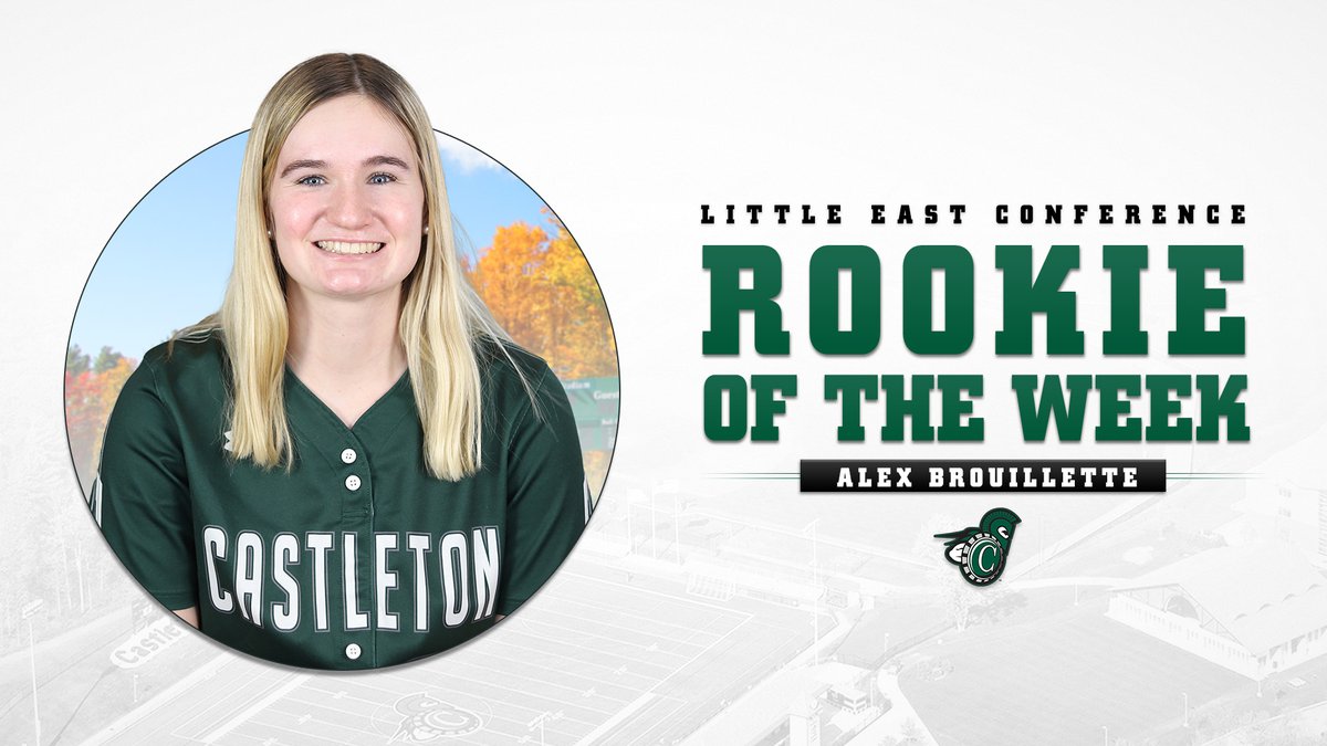 After going 8-10 at the plate with 4 RBIs across three games, <a href="/CastletonSB/">Castleton Softball</a>'s Alex Brouillette was tabbed the LEC Rookie of the Week! 🥎 🔒

📰 castletonsports.com/news/2023/4/24…
