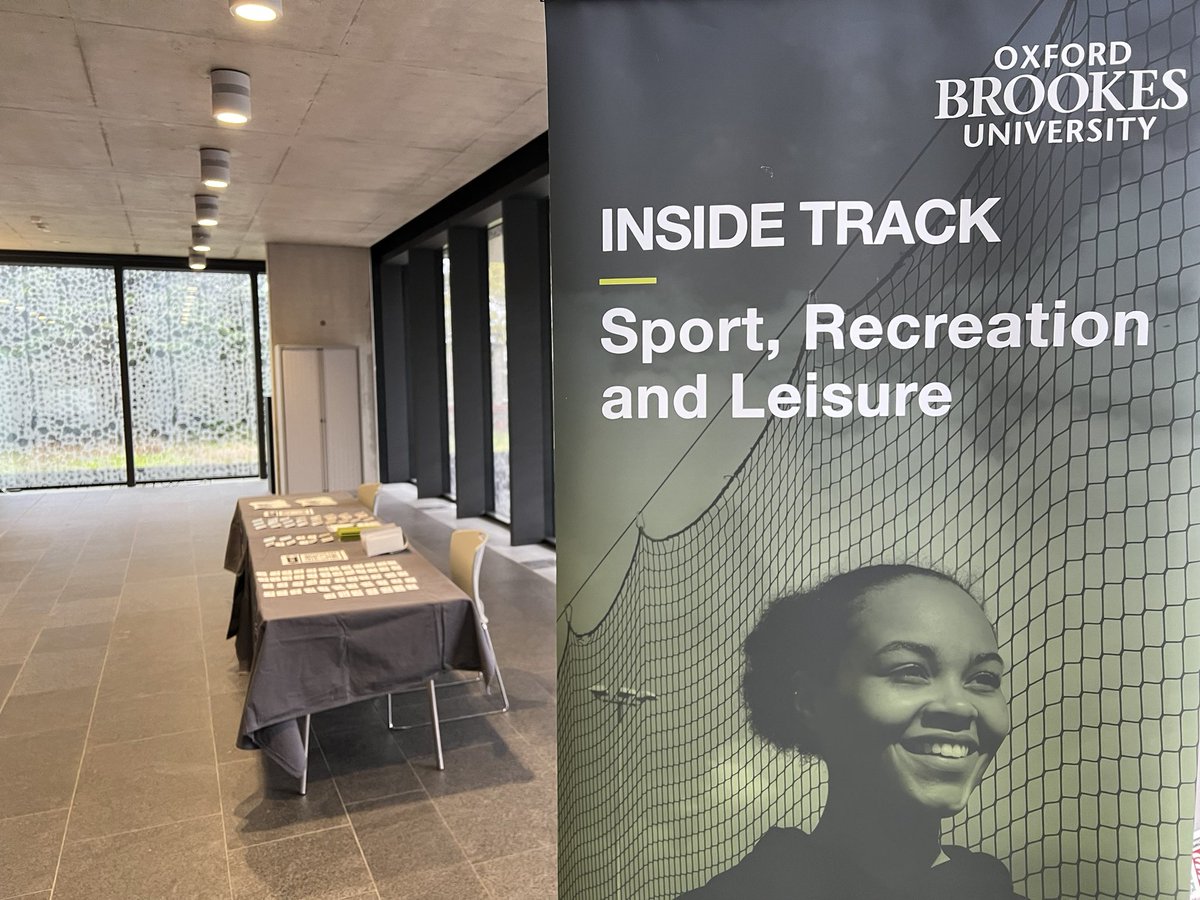 OBUSportCourses's tweet photo. We are all set for the 8th Inside Track, our bespoke event to support our Sport &amp; Coaching Science students connect with local practitioners in the associated sport, physical activity and health sectors. https://t.co/MaqPwHvn2v