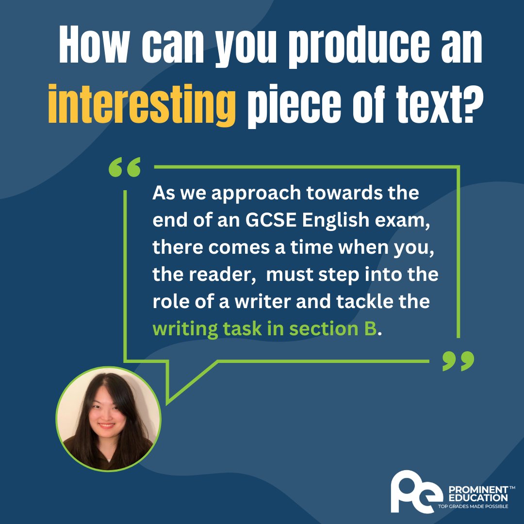 Prominent_EduUK's tweet image. Tutor Tips: GCSE English with Annie 👩🏫
Today Annie gives her advice on approaching writing tasks in your exam.
📚For access to our articles and further GCSE resources, sign up to our mailing list today via our website (link in bio)
#study #tutortips #GCSE #Alevel #UKtutor