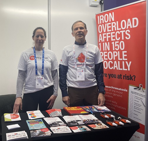 This week, we're with <a href="/BritSocHaem/">BSH - Haematology</a>  at their annual scientific conference in #Birmingham.

Specialist nurse Vik and volunteer Neil are doing a great job raising awareness of #haemochromatosis and sharing our accredited clinician resources, to help the #NHS.