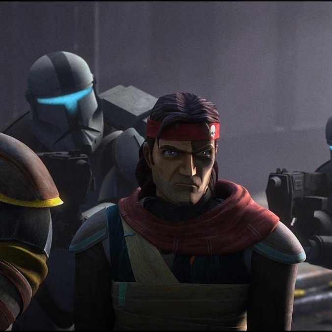 Dreamingastrid's tweet photo. Hunter is an amazing dad. For a clone who was born and bred for war, he had to adjust to a new lifestyle in all but one day. Protecting his squad from an Empire and caring for a kid. He compromised to make her feel included &amp; raised her during the Dark Times. None of that is easy https://t.co/ldiKTaOoGv