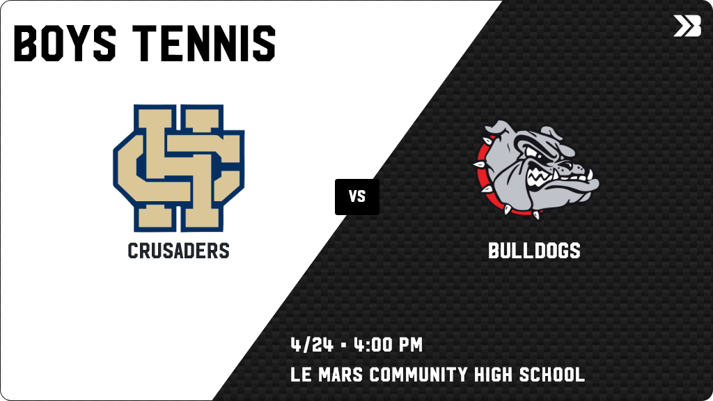 BHCS_Athletics's tweet photo. Boys Tennis (Varsity) Game Day! - Check out the event preview for the The Bishop Heelan Crusaders vs the LeMars Bulldogs. It starts at 4:00 PM and is at Le Mars Community High School. https://t.co/rP87968BO8 https://t.co/m8DhThwrmf