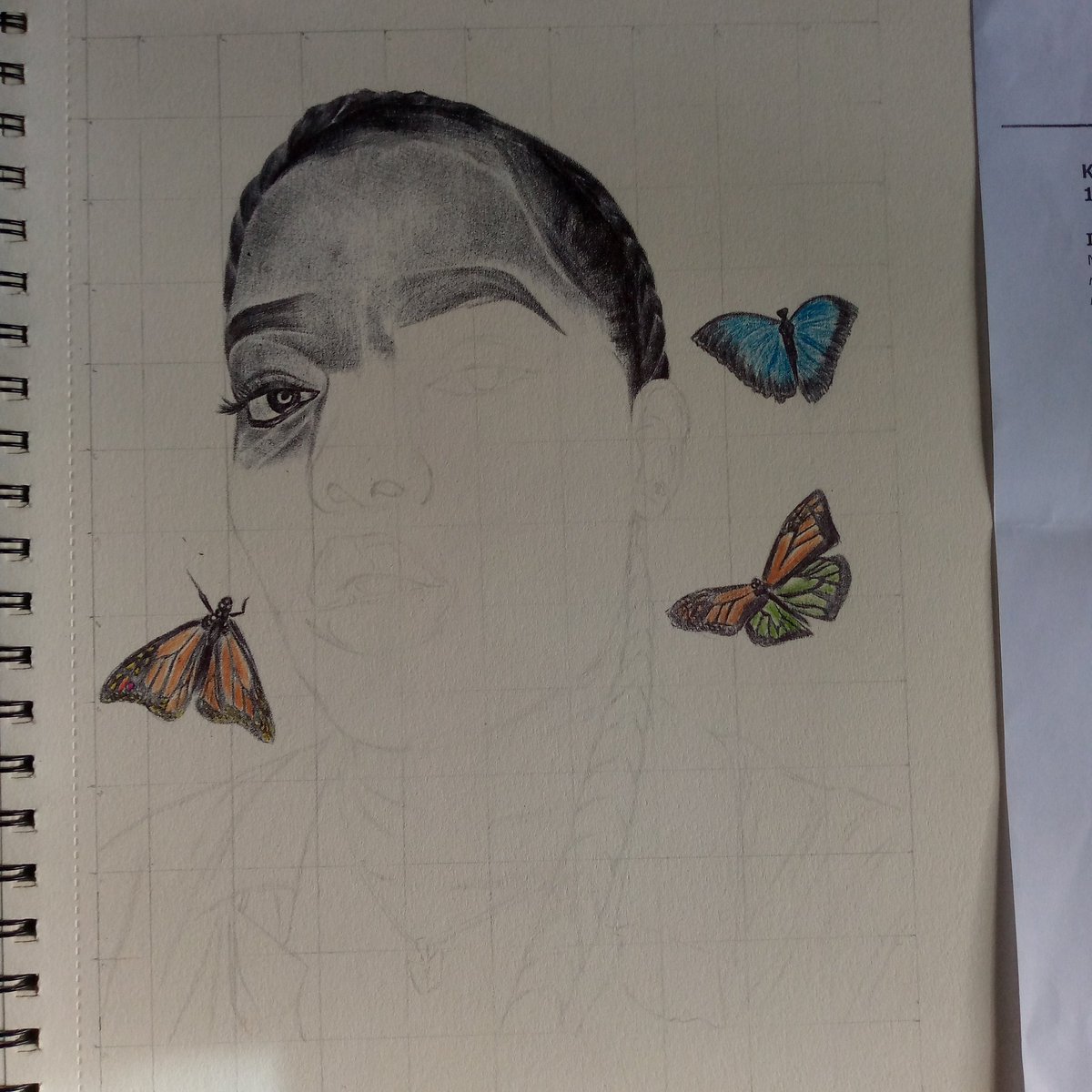 Day 43 of 100 days of drawing 

Normally, I don't touch the background of my pieces so much and it kinda makes the art quite dull( most especially commissions) but I'm making an exception with this one, I want to serve this lady butterflies in ink😏