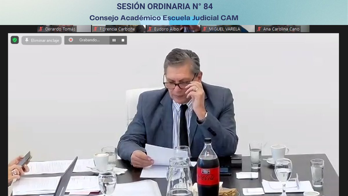 #Ahora el Sr. Presidente del Consejo Asesor de la Magistratura de Tucumán y de su Consejo Académico Dr. Daniel Posse pone a consideración la aprobación del Programa de Formación en Competencias para la Magistratura 2023.