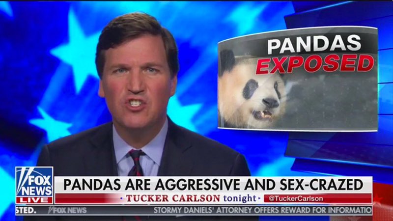 waynomac39's tweet image. I’ll always remember this classic…. #TuckerCarlsonOut #SexCrazedPandas #AllTuckeredOut