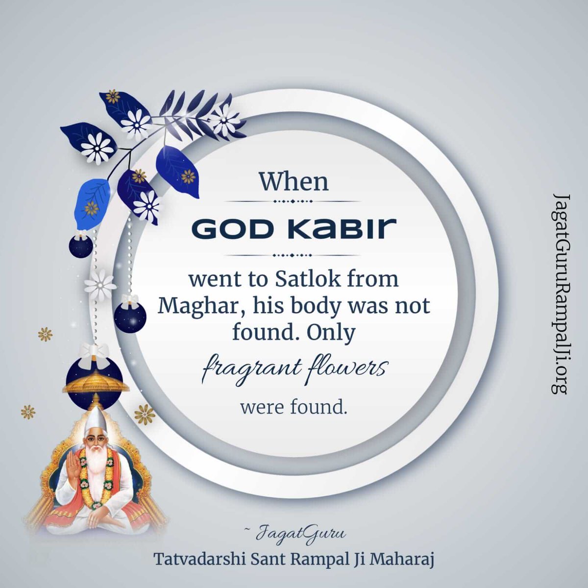 tilakdass1's tweet photo. When
GOD Kabir
went to Satlok from 
Maghar, his body was not
 found. Only 
fragrant flowers
were found.
#GodNightMonday
#सत_भक्ति_संदेश
https://t.co/jytpQvMajF https://t.co/kmnUUMjveb