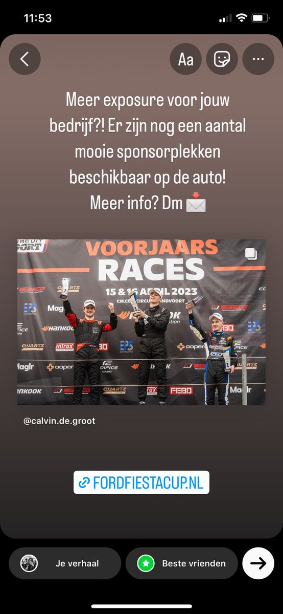 Markdg73's tweet photo. @CalvindeGroot1 maakte op indrukwekkende wijze zijn de debuut in de @Ford #FiestaSprintCup op het @CMCZtweets 
Welke ondernemer gaat hem helpen dit succes voort te zetten? #talent #sponsorship #sponsoring #samenwerken #helphimgrow 
https://t.co/g1hQZd7wvu https://t.co/BBOUlTxllO