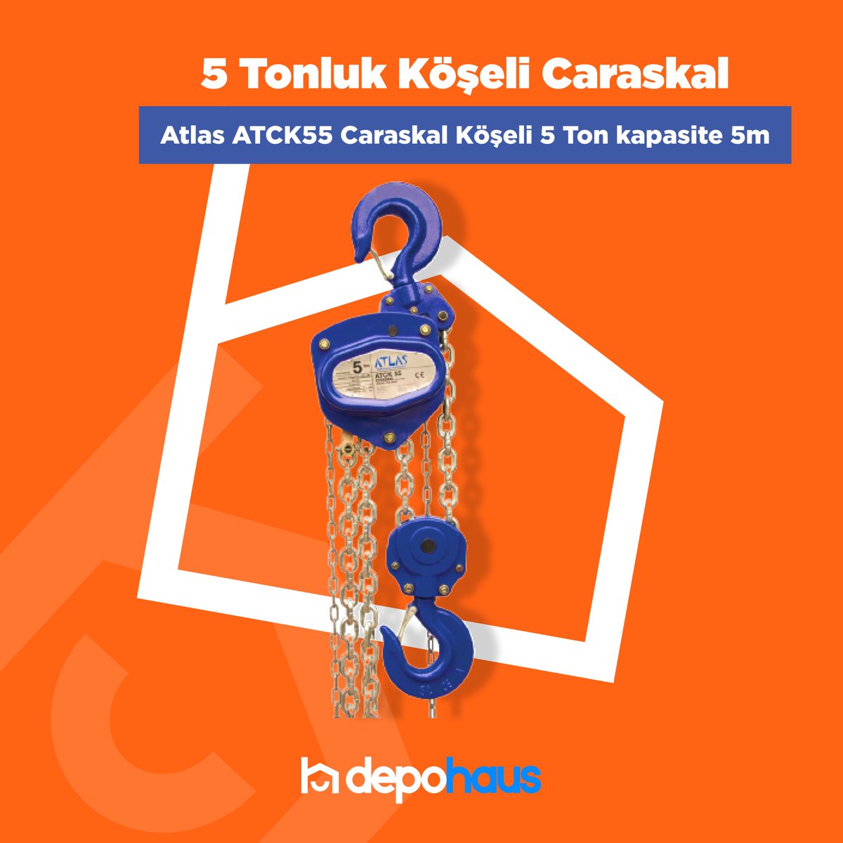 depohaus's tweet photo. Atlas ATCK55 Caraskal Köşeli 5 Ton kapasite 5m 

Ürün ayrıntılarını incelemek için: https://t.co/xToe5ZIyFD

#depohaus #yapımarket #onlinealışveriş #caraskal #caraskalvinç #caraskalkanca #fırsat #fırsatürünleri #kampanya #indirim #indirimliürünler #uygunfiyat https://t.co/UKma0ptf19