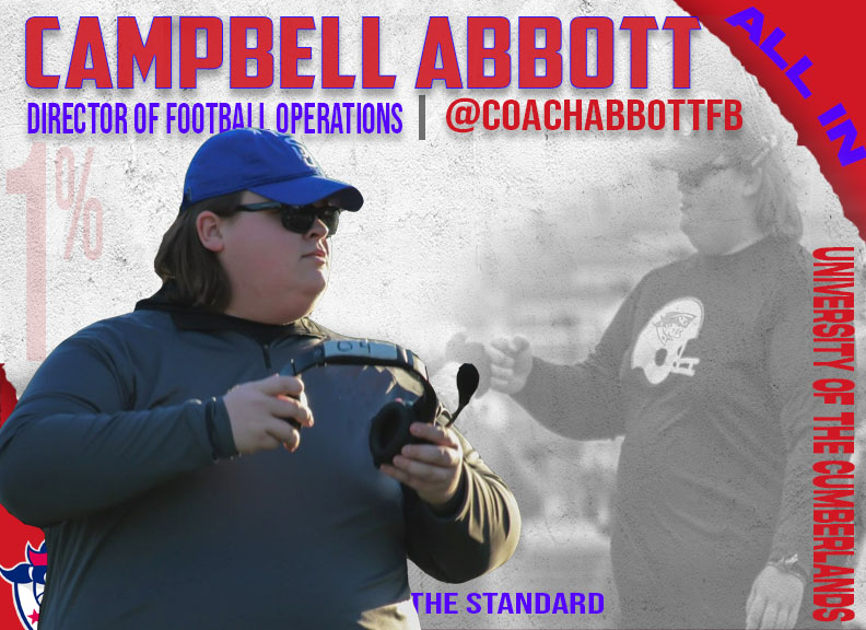 UC Football is excited to announce Campbell Abbott as our Director of Football Operations.  <a href="/CoachAbbottFB/">Campbell Abbott</a> is going to be a tremendous asset for our Program.  His attention to detail and willingness to make a difference will really make us better.

More:  bit.ly/440TD4A