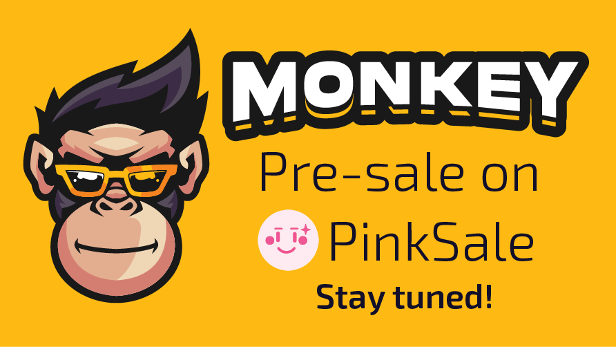 monkeyinucoin's tweet photo. Pre-sale will start soon on PinkSale. Stay tuned!

#presale #pinksale https://t.co/czvXo6OM6w