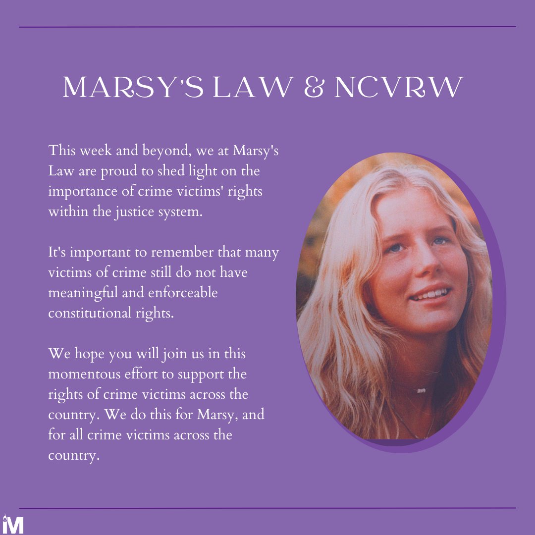 During #NCVRW, it's important to remember that Pennsylvania crime victims do not have constitutional rights. Pa crime victims deserve better.
#MarsysLawforPa