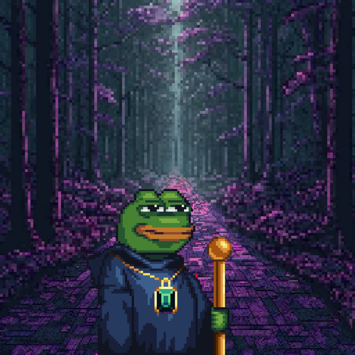 Myth says 1 of the 5 legendary Cultist forges deep in the forests 🌳 this Pepist been foraging for hundreds of years seeking the one magic psilocybin 🍄 who evers comes across this mycophilia he will guide you to the $Pepe Vault 💲💰💰💲<a href="/pepecoineth/">Pepe</a>