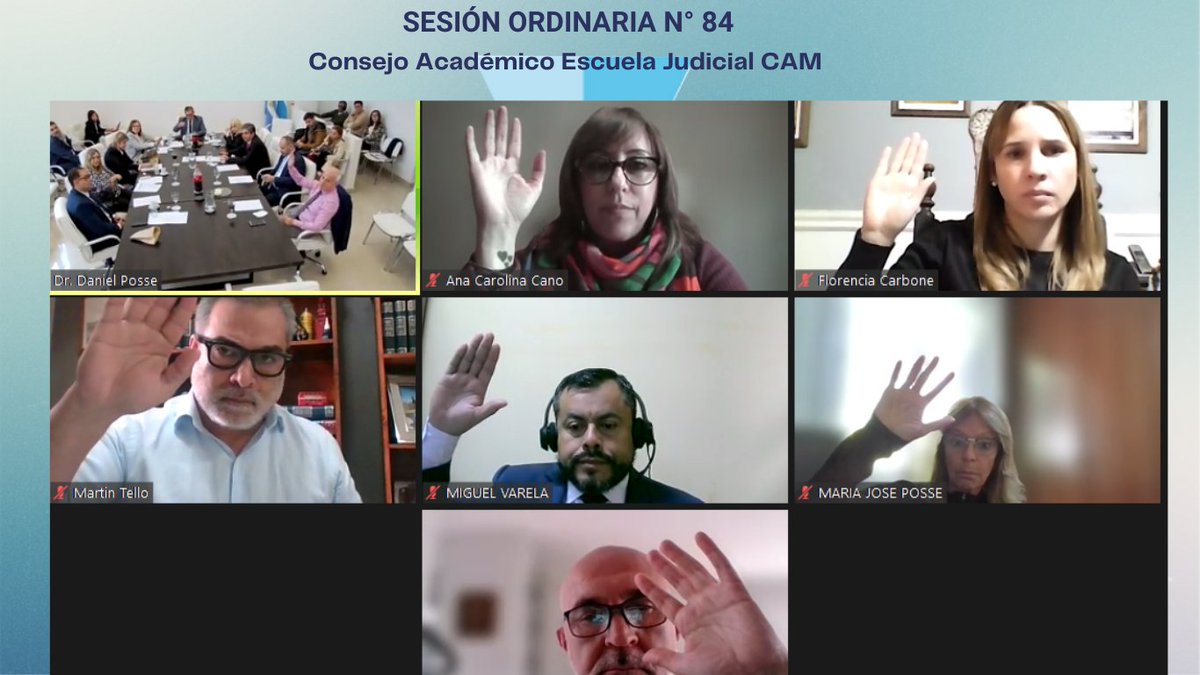 #Ahora por unanimidad se aprueba el Punto N° 3 del Orden del Día:  Plan Anual de Actividades 2023 de la Escuela Judicial del CAM..