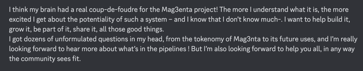 Each time someone learns more about <a href="/projectmag3nta/">The Soci3ty</a> and starts to really understand what's behind, this is the reaction. 

This is not your average token/NFT project. What we're building is MORE than that, it'll just use web3 tech to come to life. 

A slow process, but worth it.