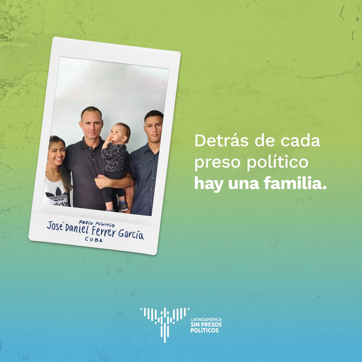 🇨🇺José Daniel Ferrer tiene más de 2 años alejado de sus seres queridos. Sus hijos lo recuerdan como un hombre sacrificado y valiente. El niño más pequeño, de solo 2 años, dice que su papá es su héroe.  Por eso, junto a su familia exigimos una #LatinoaméricaSinPresosPolíticos