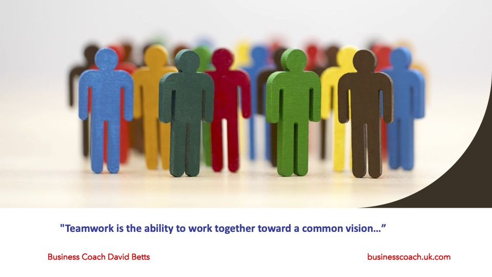 "Teamwork is the ability to work together toward a common vision. The ability to direct individual accomplishments toward organizational objectives. It is the fuel that allows common people to attain uncommon results." – Andrew Carnegie.

#growth #teamengagement  #businesscoach