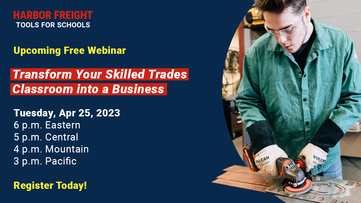 Join us tomorrow, April 25, for a free webinar about putting the power of entrepreneurship in the hands of your students. Register today!

us02web.zoom.us/webinar/regist…

<a href="/SkillsUSA/">SkillsUSA</a> <a href="/NCCER/">NCCER</a> <a href="/RWScholars/">Real World Scholars</a> <a href="/ASEtests/">ASE</a> <a href="/BuildYourFuture/">Build Your Future</a>