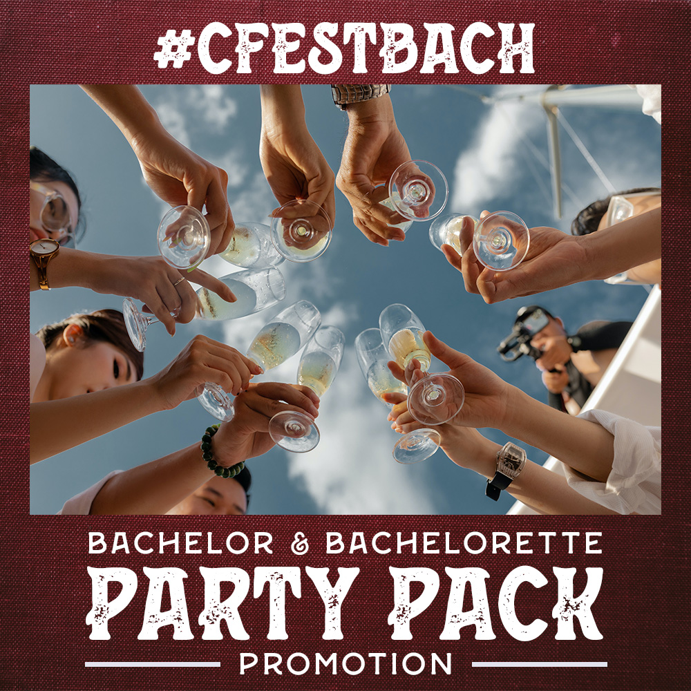 dauphincfest's tweet image. Have your bachelor or bachelorette party with us at #CFEST23!
🎫 Party Pack (10 tickets)
👕 $50 Merch Credit
📸 Photo of the group on the Main Stage
🌟 Meet and Greet for the Bride
⛺ FREE Campsite
🎁 Bach Present from CFEST