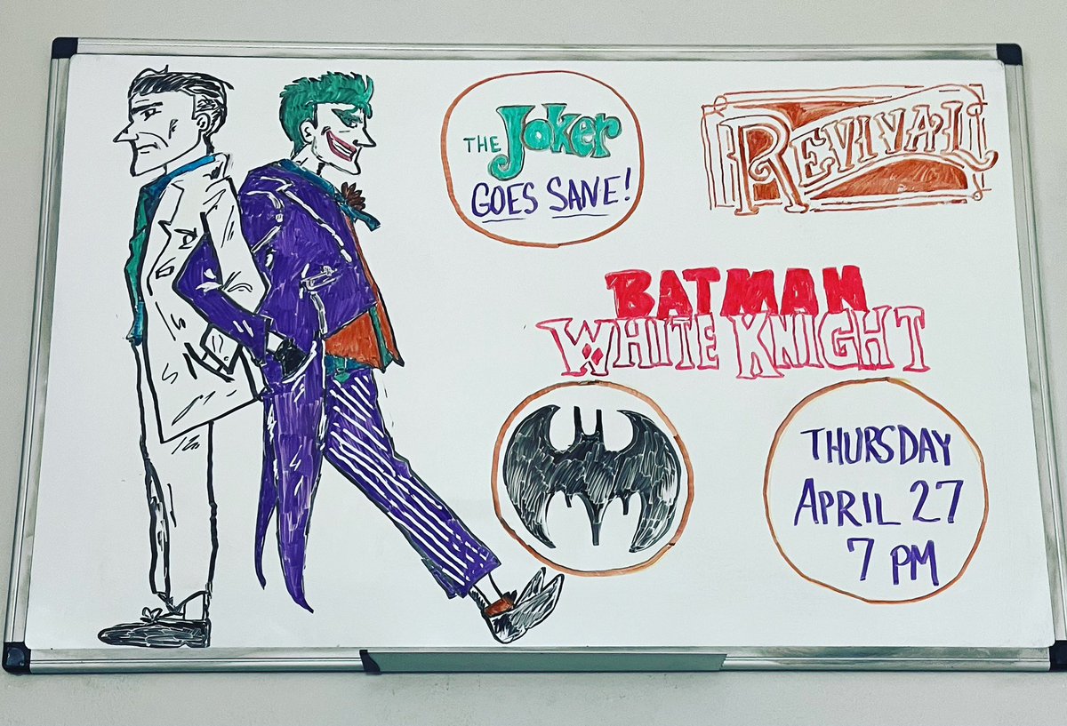jakemorrow73's tweet photo. @bradmeltzer If you’d like to visit Lakeland this Thursday, my Graphic Novel Book Club is discussing Batman: White Knight. It’s being held at Revival, the coolest bar in the city which happens to be filled with books. https://t.co/OKTV90zjJD