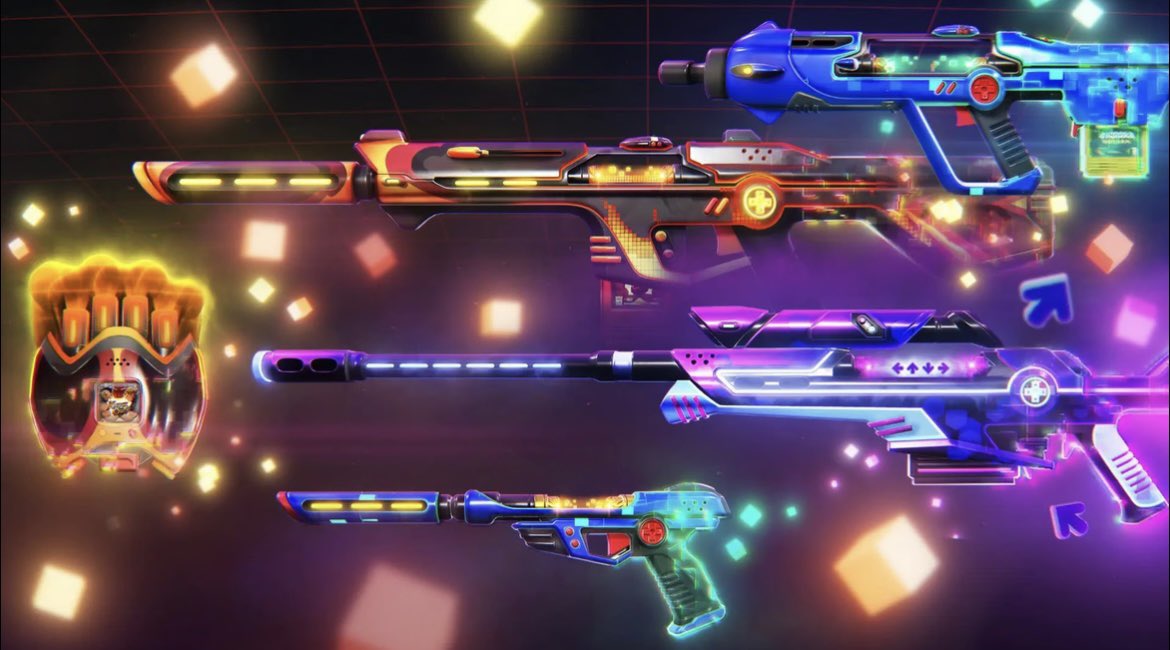 VALORANT BUNDLE GIVEAWAY 

To celebrate the beginning of the VCT #gamechangersEMEA we are doing a giveaway : The new bundle Arcade !

 ✅Follow <a href="/nelicsv/">Neli</a> &amp; <a href="/Luzia_Valo/">Luzia</a> 
 ✅ Like ❤️
 ✅ RT ♻️
 ✅ Tag your duo 🤪

 🏆 Winner will be announced on 01/05

#VALORANT #Giveaway #Giveaways