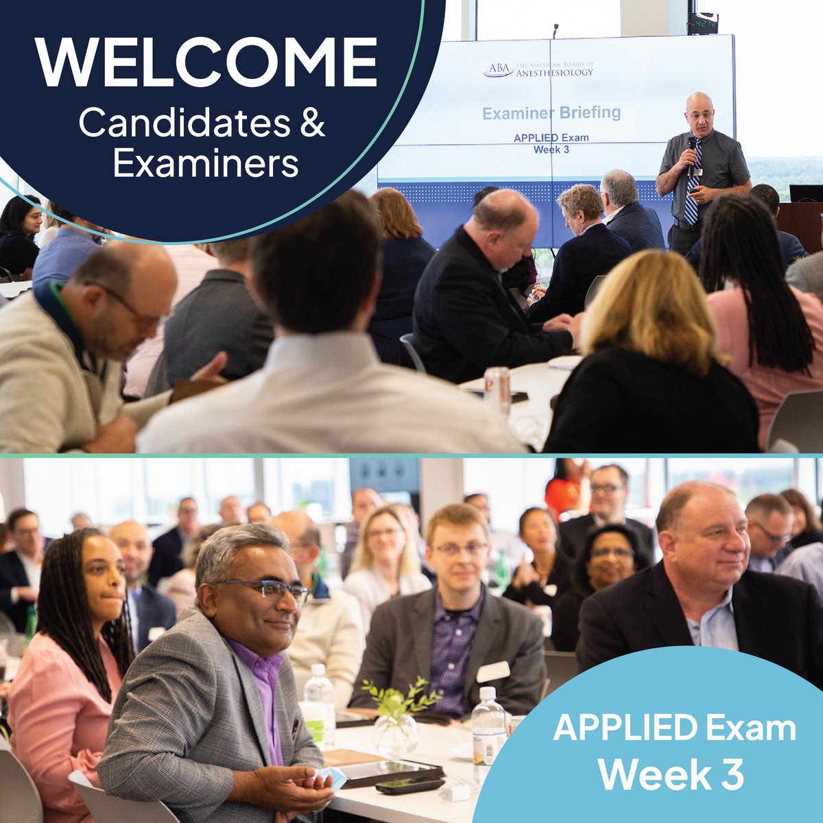 We are pleased to welcome all examiners and candidates participating in the Week 3 APPLIED Exam to Raleigh. We are excited for another successful week of assessments. #anesthesiology #theaba #boardcertification #appliedexam