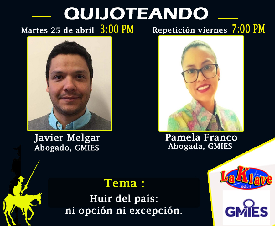 RadioLaKlave92's tweet photo. #Programa l Quijoteando 📷
Este martes  25  de abril no te pierdas tu programa "Quijoteando" a las 3:00 pm y su repetición viernes 7:00 pm. Sintonízalo en
📷92.1 FM o en nuestra página web
📷 https://t.co/E1XdCD4Ian https://t.co/RDgjPPViOF