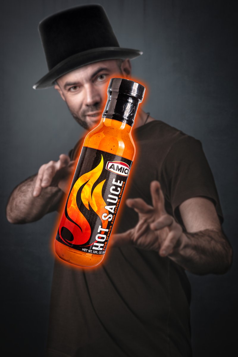 AmiciAthens's tweet photo. Our hot sauce is so good; it's MAGIC!✨
You can take home a bottle TODAY!🔥 Now available at ALL #Amici locations!🤩
#MagicSauce #AwardWinningWings #PizzaWingsFriends #Foodie #Dinner #FamilyTime #AmiciFamily #pizza #delicious #wingsauce #sauce #hotsauce #honeyhotsauce https://t.co/04ALhLvz3l