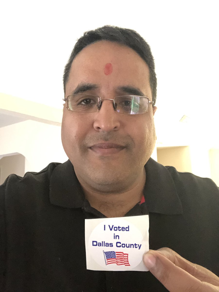 Excited to have voted early in this years Joint & Special Election!  If you are a registered voter, kindly excercise your civic duty & #Vote.  

@BAPS_PubAffairs @BAPS @DallasElections @VoteTexas #PramukhSwami #MahantSwami #BAPS #AzadiKaAmritMahotsav