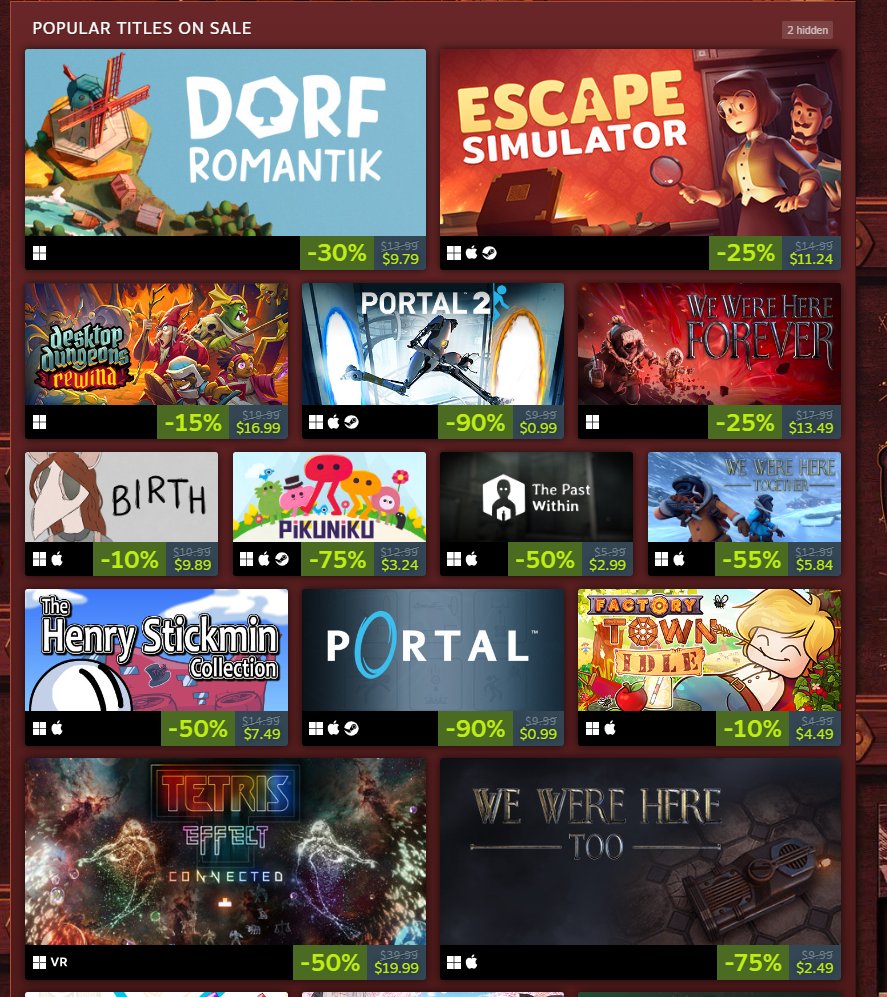 Steam Puzzle Fest kicks off April 24 with sales on all sorts of puzzle games