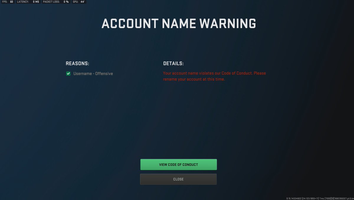 safraz11's tweet photo. @Activision @CallofDuty any reason why you guys have deemed my actual birth right name as offensive? I myself now am deeply offended by this, if you want to settle this out of court, re add rebirth island to wz1 and i'll let it slide. @ModernWarzone fix your game lolz https://t.co/JCR880CQWB