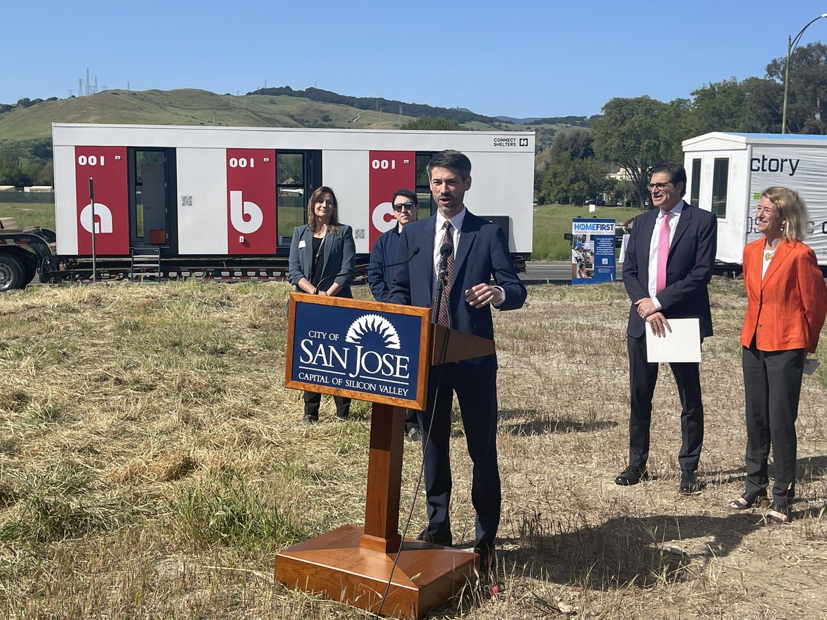 San Jose Mayor Matt Mahan announcing the cities support of legislation to make it easier to put temporary, “opportunity” housing on vacant land. <a href="/KCBSRadio/">KCBS 106.9 FM/740 AM</a>