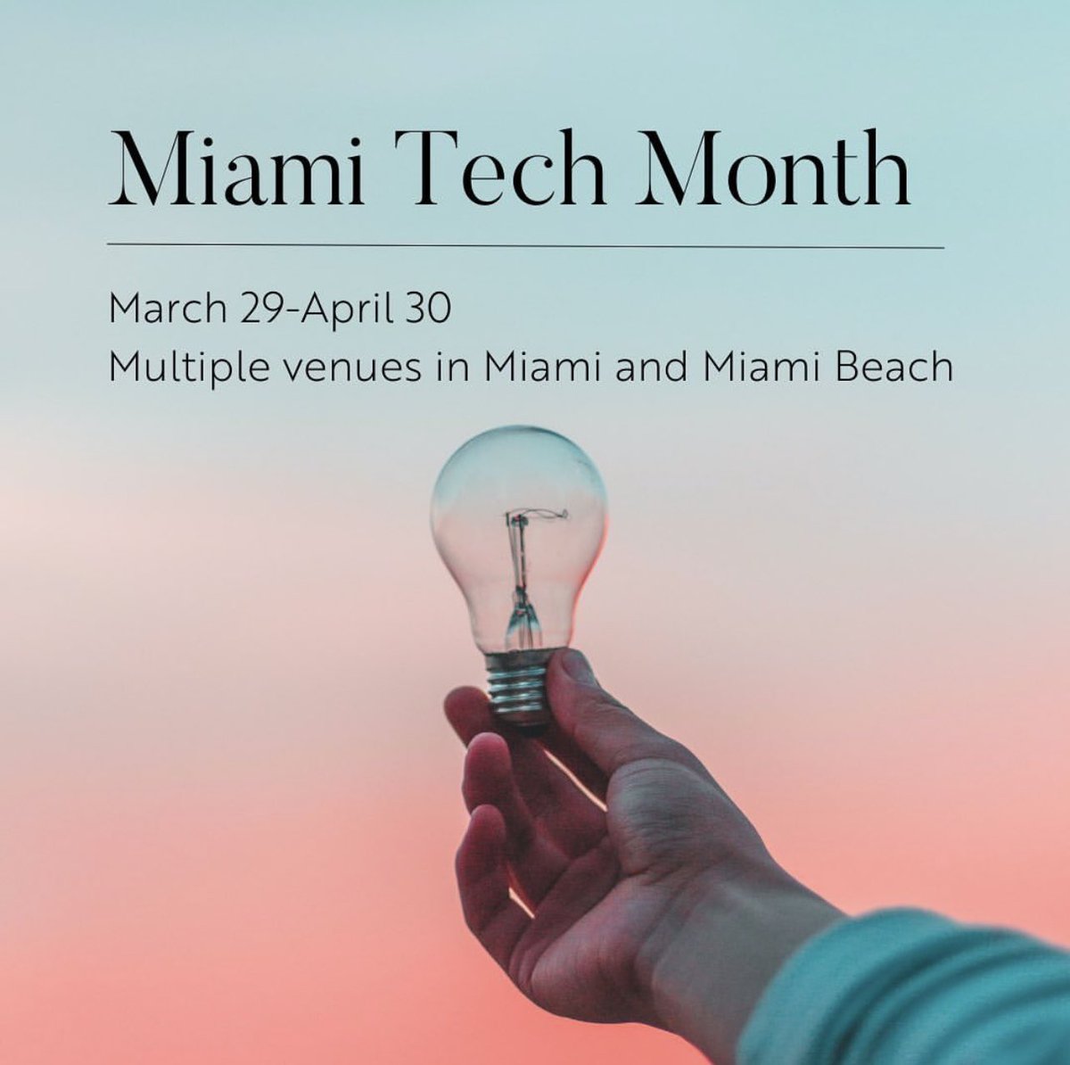 #Miamitechmonth #tech #IT