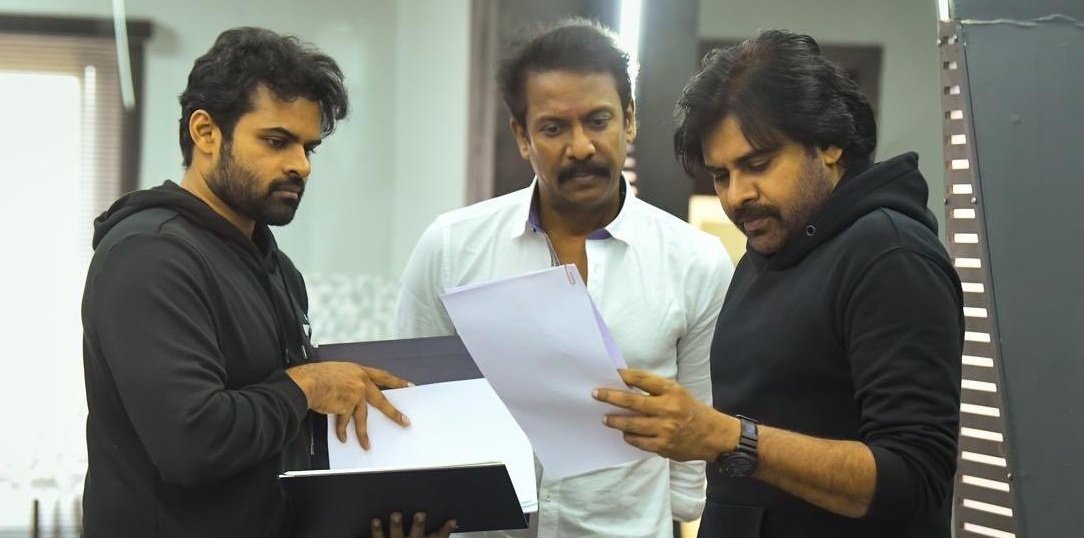 cinema_strictly's tweet photo. #PKSDT A balance work night shoot is going on without Pawan Kalyan..amidst a huge setup. https://t.co/7Aepqf6KHj