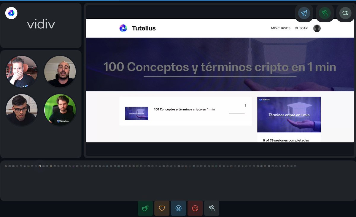 La mejor decisión q hemos tomado con las sesiones en directo (tanto Webinars externos como clases en Masters y Bootcamps) es sustituir <a href="/Zoom/">Zoom</a> por @vidiv_es, menuda herramienta; cómo ha progresado los últimos meses, muy TOP