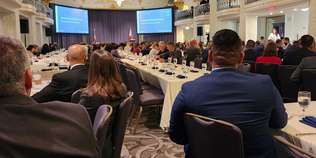 ValleyVisionSac's tweet photo. @Metro_Chamber CEO Amanda Blackwood kicks off the 2023 #captocap program in D.C. this morning! Valley Vision has 5 staff participating, with 3 of them co-leading policy "teams" focused on workforce development, food and ag, economic development, and air quality! 🙌 #captocap23 https://t.co/lcVKB4Gba1