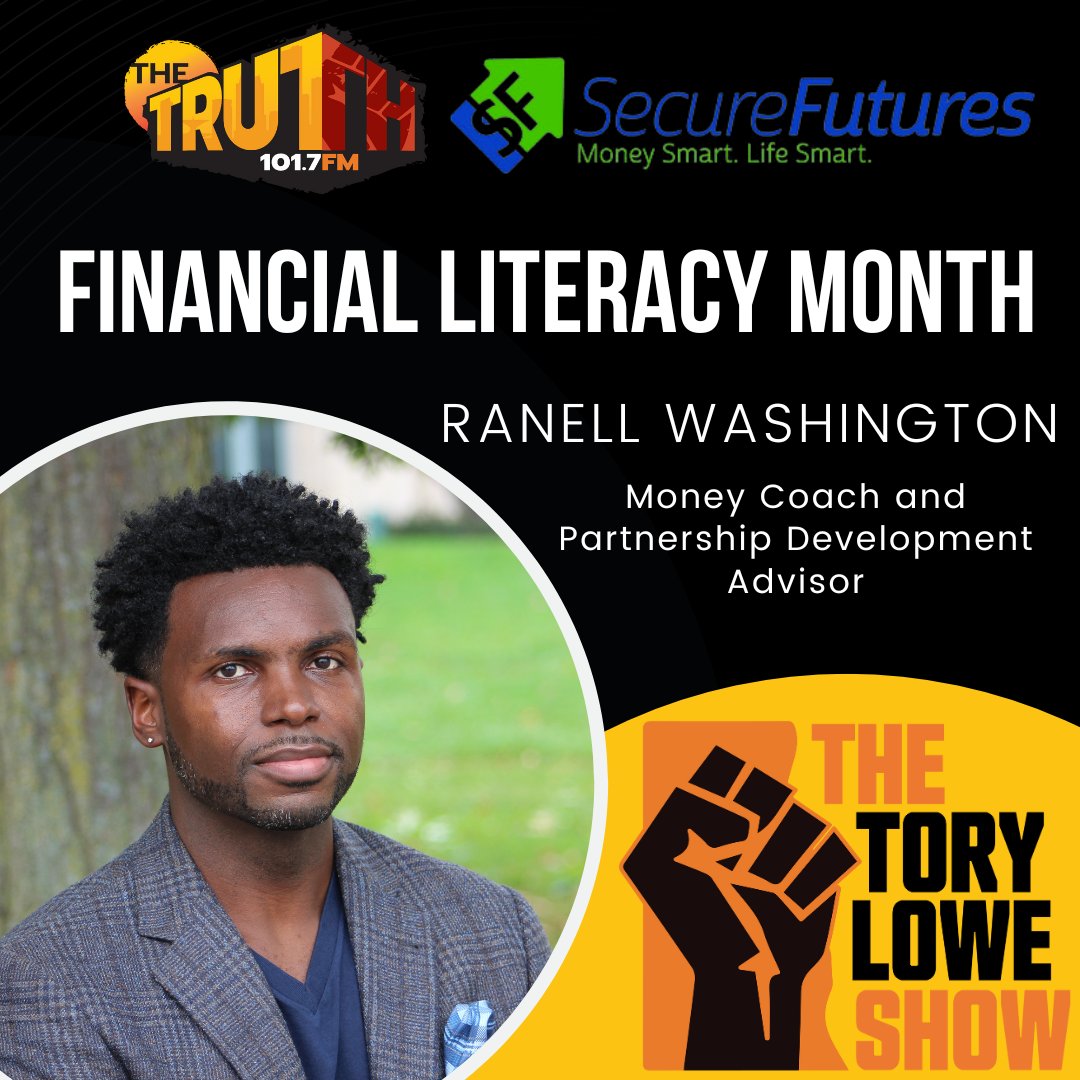 Tune in to The Tory Lowe Show on 101.7 The Truth tomorrow at 2 p.m. for our @WeSecureFutures segment as Money Coach and Partnership Development Advisor at @AmFamInstitute @Ranell_MKE joins Tory to discuss how financial education impacts the Black community.