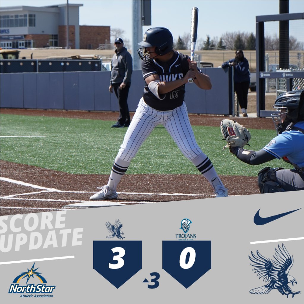 Rhea Paiva drives in a pair and Conway drives in a third as DSU takes the lead heading into the third inning here in Dickinson