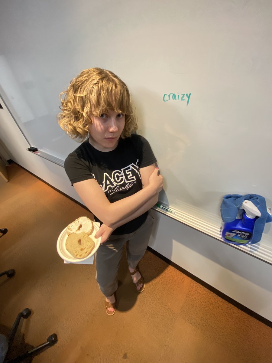 craisin bagels in da break room? greta calls that craizy 🥯