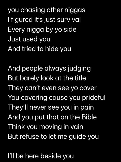 I just wanted to post my lyrics so we could talk about them 🙂 https://t.co/eu4li11VK3<a href="/tag/callmestylz"class="tags"><span>#callmestylz</span></a>