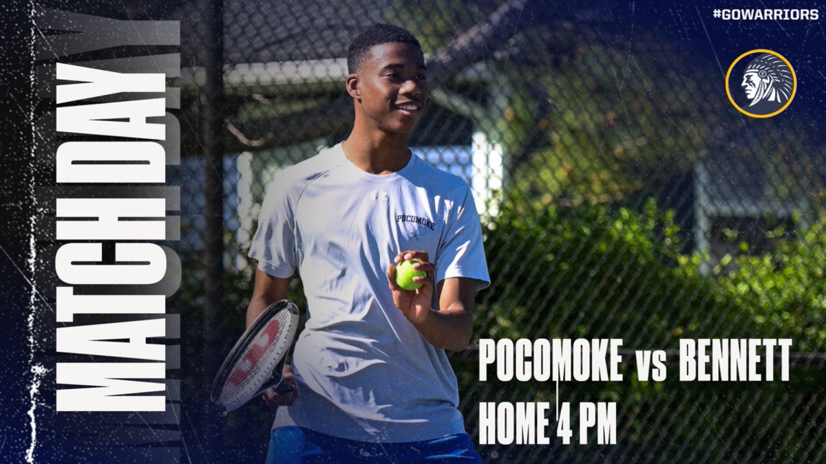 It is MATCH DAY! Tennis is home today vs Bennett @ 4pm. See you at the courts! GO WARRIORS!